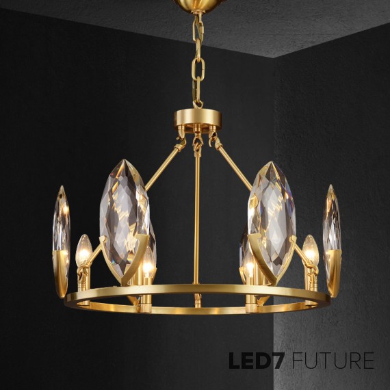 Ritz - Hackle Glass Chandelier